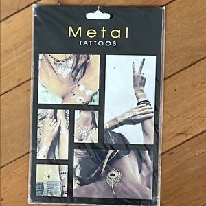Metallic Temporary Tattoos – Gold & Silver Jewelry-Inspired Body Art